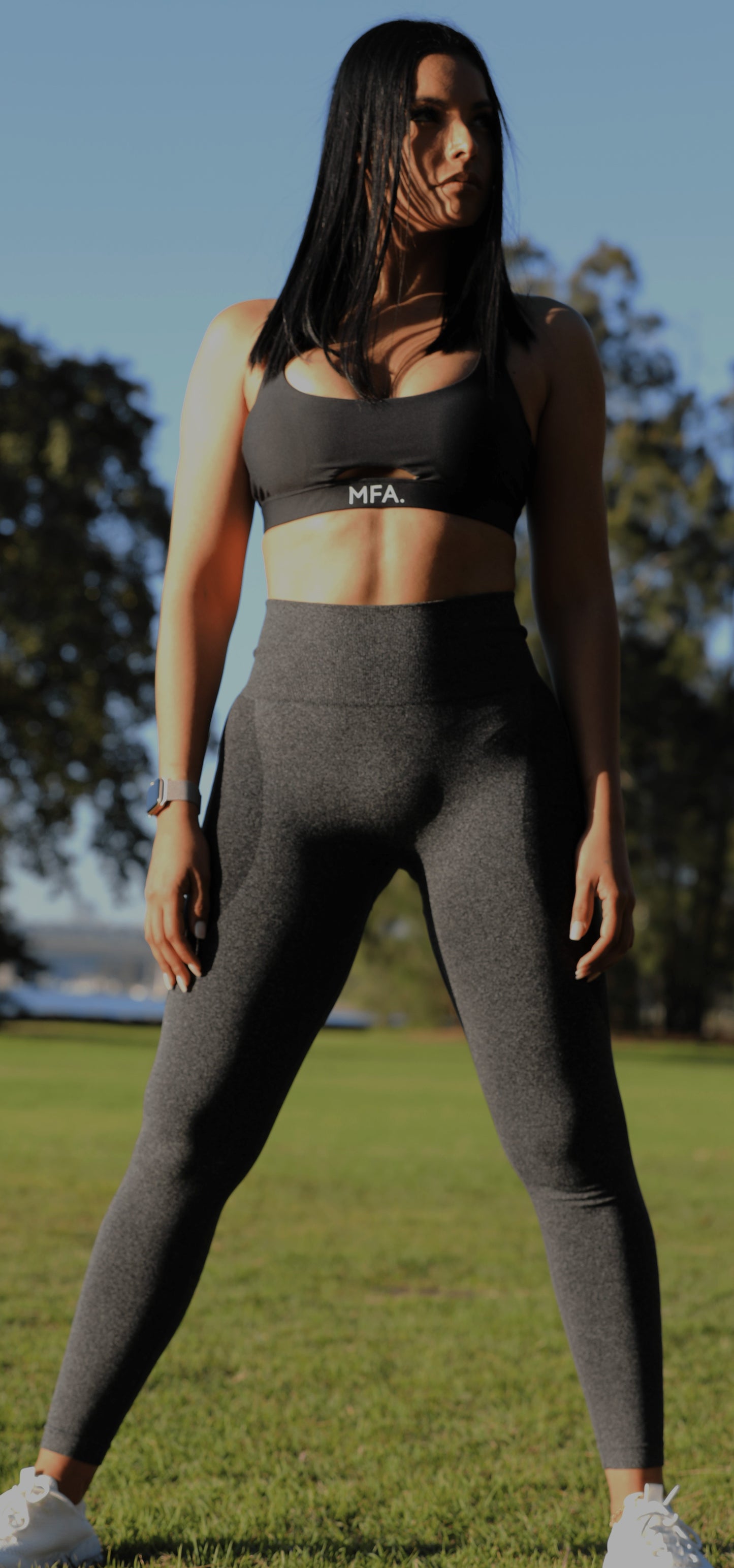 Hero Contour Legging in Charcoal Black – Actively Conscious